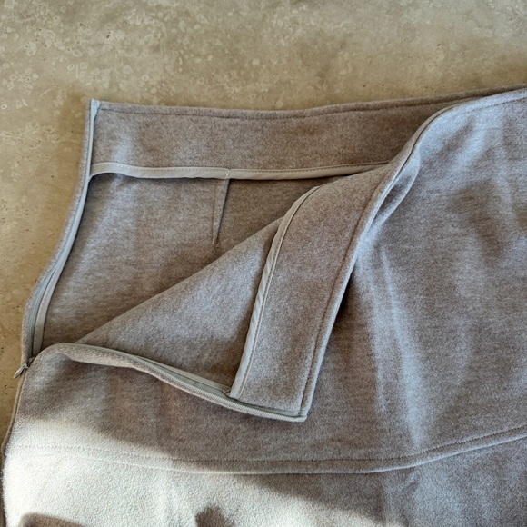 OGL Cashsoft Wool Like Flared Maxi Heather Oatmeal Beige Womens Size M - Picture 7 of 16